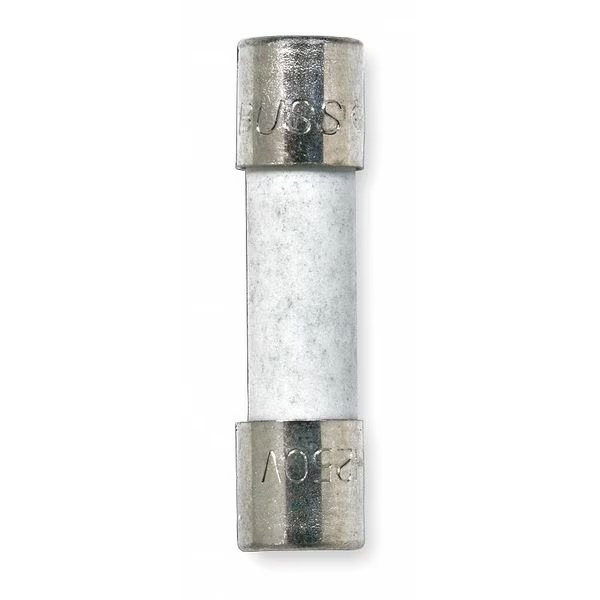 Ceramic Fuse, S505 Series, Time-Delay, 10A, 250V AC, 1.5kA at 250V AC, 5 PK, Eaton Bussmann, Mfr#: S505-10-R