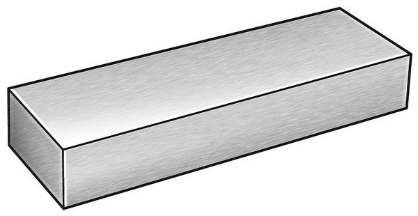 Bar Stock, Aluminum, 6063, 1/8 x 1 In, 8 ft., EnjoyTool Select, Mfr#: 6ALX4