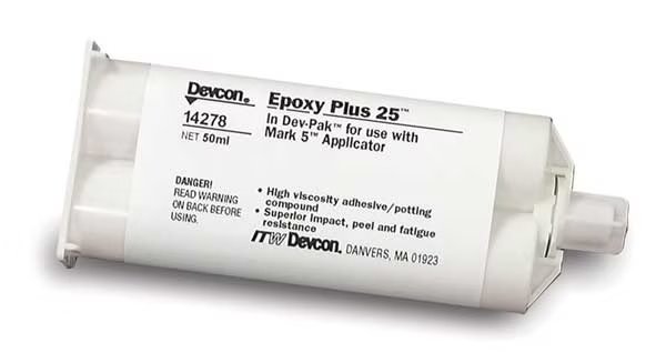 Epoxy Adhesive, 14278 Series, Gray, Tube, 1:01 Mix Ratio, 30 hr Functional Cure, Devcon, Mfr#: 14278