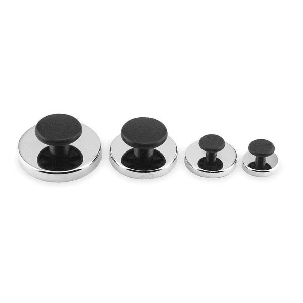 Round Magnet with Handle, 95 lb. Pull, EnjoyTool Select, Mfr#: 3DXW9