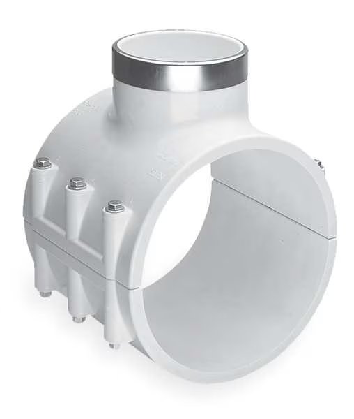 Saddle Clamp, Pipe 6 In, Outlet 1 1/2 In, EnjoyTool Select, Mfr#: 466E-527