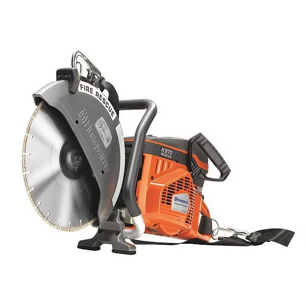 14" Fire Rescue Saw, 5" Cut Depth, Wet/Dry, 6.5hp 2-Cycle, Husqvarna, Mfr#: K970Rescue