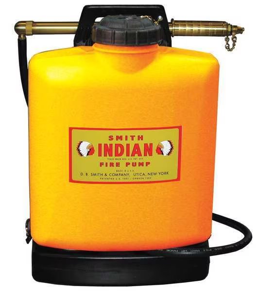 5 gal. Fire Pump, Poly Tank, 62" Hose Length, Indian, Mfr#: 190191
