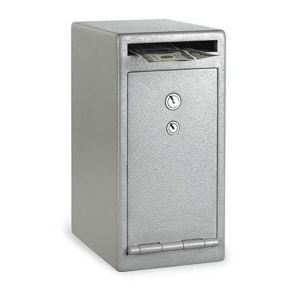Drop Slot Depository Safe, with Dual Keyed 29 lb, 0.39 cu ft, Solid Steel, Sentry Safe, Mfr#: UC-039K