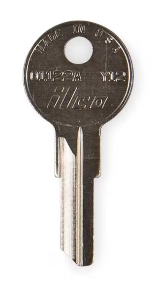 Key Blank, Brass, Yale Lock, PK10, Kaba Ilco, Mfr#: O1122A-Y12