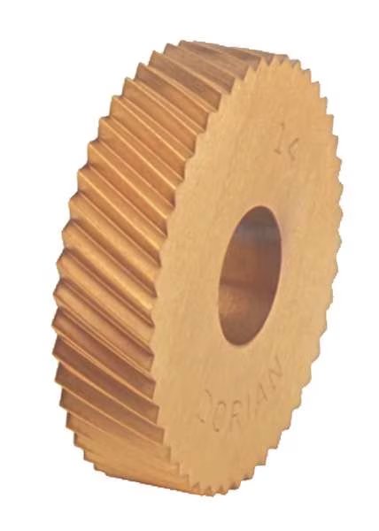 Knurl Wheel, D Series, RH DIAG, 1/2, 20 TPI, Dorian, Mfr#: DDR-20-HSB-CP