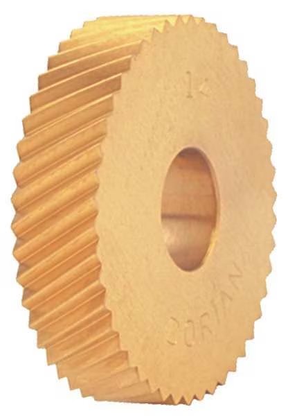 Knurl Wheel, M Series, LH DIAG, 1 In, 25 TPI, Dorian, Mfr#: MDL-25-HSB-CP