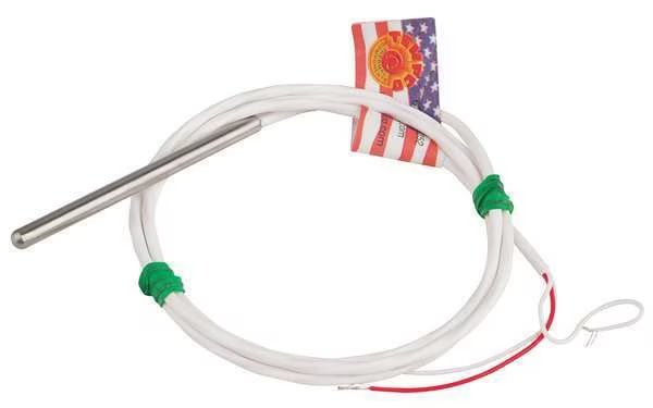 RTD Probe, 100 ohm, 6 in. L, Tempco, Mfr#: RTD00575