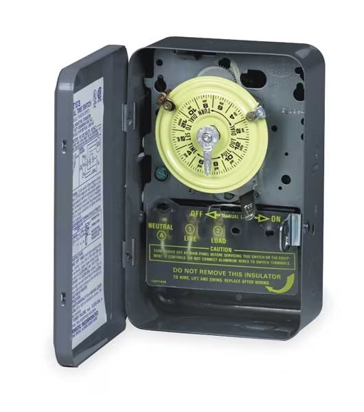 Electromechanical Timer, 24-Hr, 40A, 3R, Intermatic, Mfr#: T103R