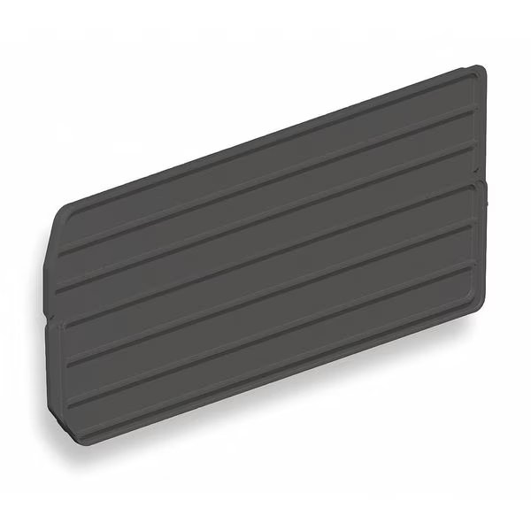 Plastic Divider, Black, 20 7/8 in L, 1/2 in W, 5 7/8 in H, 4 PK, Akro-Mils, Mfr#: 40286