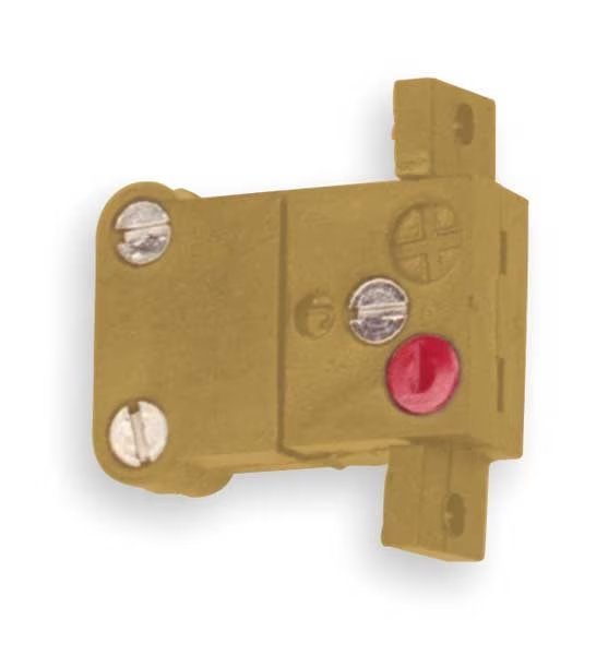 Panel Jack, K, Yellow, Miniature 2 Pin, Tempco, Mfr#: TCA-102-144
