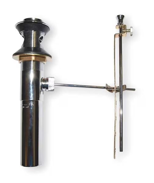 Pop-Up Waste, Brass, 1 1/4 In Dia, Chicago Faucet, Mfr#: 1222-KJKCP