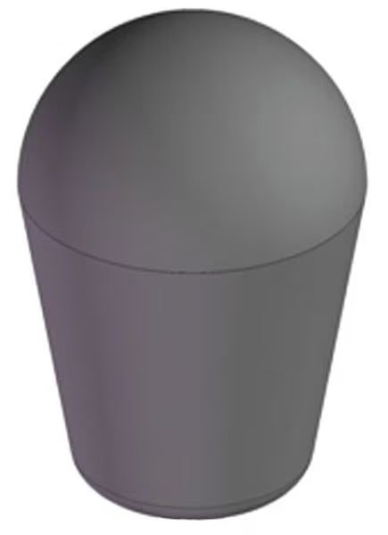 Shift Knob Soft Touch, 3/8-16 Thread Size, 2.50"L, Steel, Innovative Components, Mfr#: GN6C----S5--S21