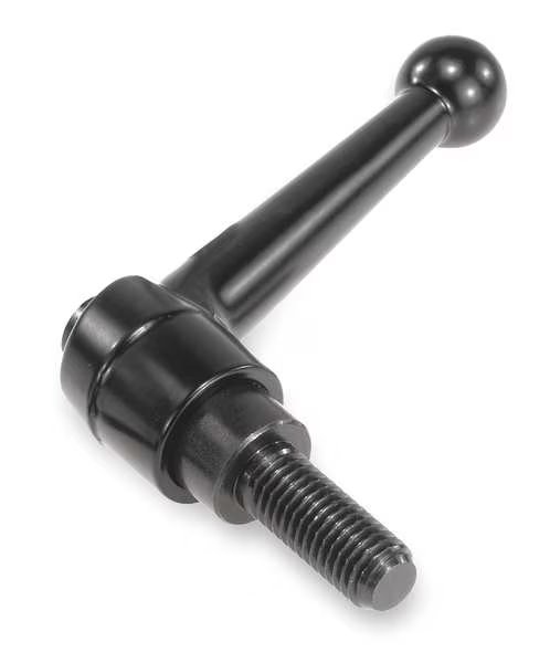 Adjustable Handle, Size: 4 M12X50 Zinc, Black Satin, Comp: Steel, Kipp, Mfr#: K0116.4121X50