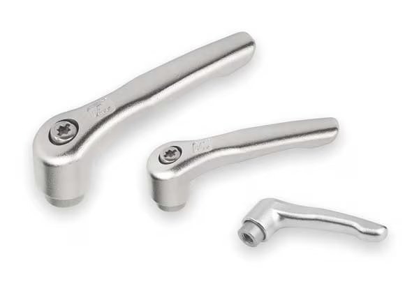 Adjustable Handle, Size: 3 3/8-16, Entirely Stainless Steel, Electropolished, Kipp, Mfr#: K0124.3A4