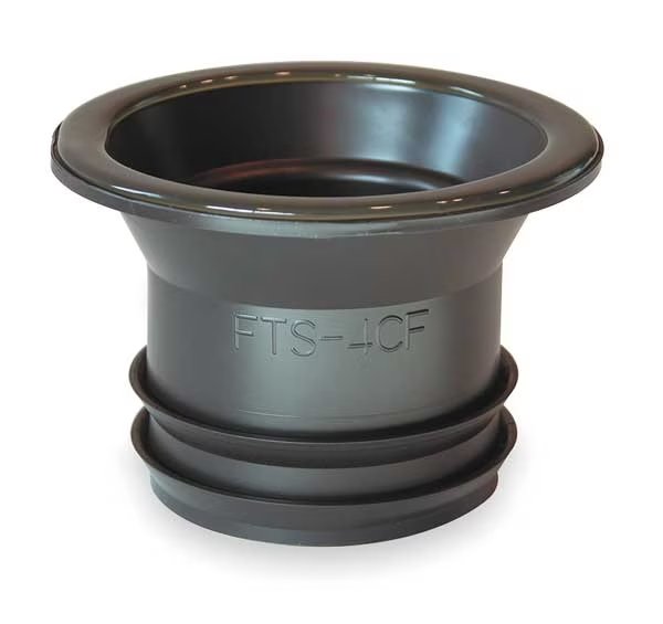 Toilet Seal, Wax Free, Resists Chemicals, Fernco, Mfr#: FTS-4CF