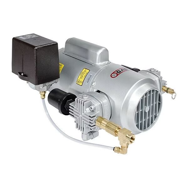 Piston Air Compressor, 3/4HP, 115/230V, 1Ph, Gast, Mfr#: 5LCA-246S-M550GX