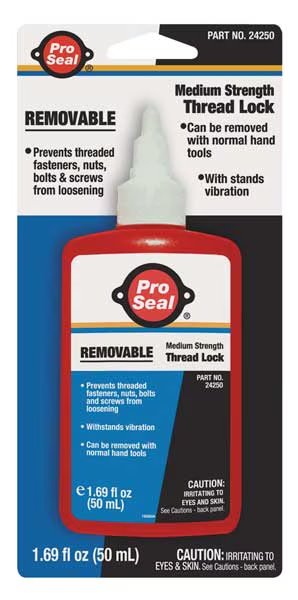 Threadlocker, PRO SEAL ANA-LOK(TM) 42, Blue, Medium Strength, Liquid, 50 mL Bottle, Pro Seal, Mfr#: 24250