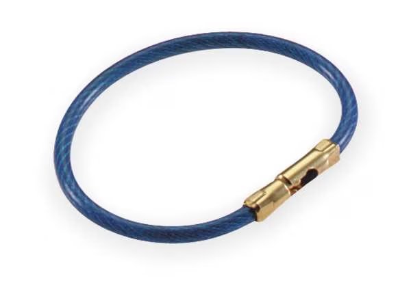 Key Ring, 1 5/8 in Ring Size, Black, 5 PK, Lucky Line, Mfr#: 7112005