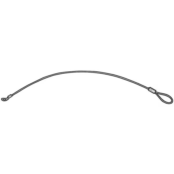 Terminal and Loop Lanyard, 18 in, 3/64 in Pin Dia., Galvanized Steel, Nylon Coated, 10 PK, Itw Bee Leitzke, Mfr#: WWG-TS2-046-18N