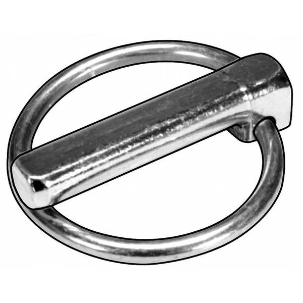 Lynch Pin, 1-9/16 in L, 1/4 in Dia., PK10, Itw Bee Leitzke, Mfr#: WWG-LPZ-250-1250
