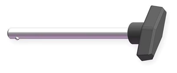 Detent Pin, 2 In T Knob, 1/4 In, 2 1/2 In, Innovative Components, Mfr#: GN4X2750T5-D-21