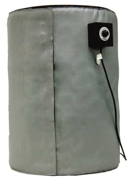 Drum Heater, Single-Zone - For Poly Drums, 55 Gallon, 120V, 770W, Briskheat, Mfr#: FGPDHC55120D