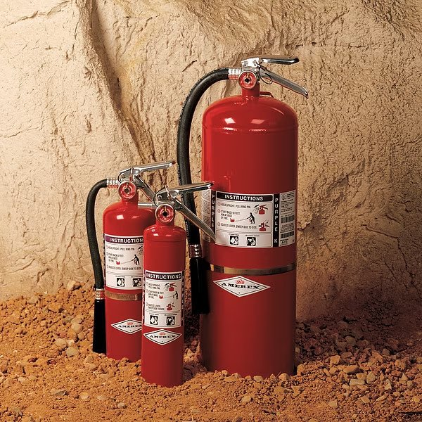 Fire Extinguisher, 30B:C, Purple K, 5 lb, Amerex, Mfr#: B479T