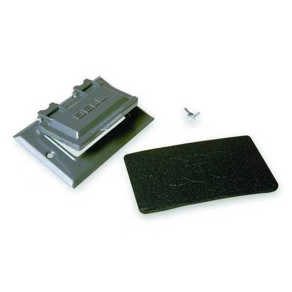 Weatherproof Cover, Single Gang Box Type, 1 Gang(s), Flip/Snap Cover, Bell Outdoor, Mfr#: 5101-0