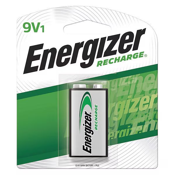 Precharged Recharg Battery, 9V, NiMh, Energizer, Mfr#: NH22NBP