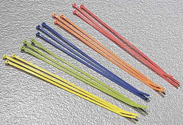 4" & 7" L Assorted Color Cable Tie Kit PK 500, Ty-Rap, Mfr#: 9M500C