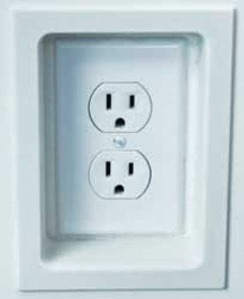 Electric Trim Ring, Number of Gangs: 1 Plastic, Smooth Finish, White, Fastcap, Mfr#: ETR-SINGLE WH