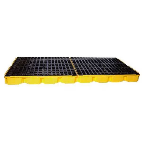 Drum Spill Containment Pallet, 121 gal Spill Capacity, 8 Drum, 10,000 lb., Polyethylene, Eagle Mfg, Mfr#: 1688