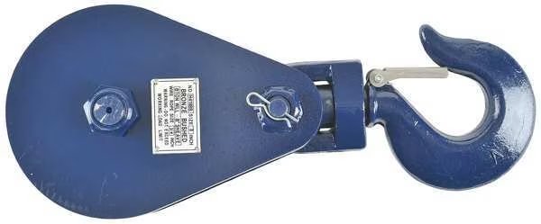Snatch Block, Wire Rope, 3/4 in Max Cable Size, 16,000 lb Max Load, Painted, B/A Products Co, Mfr#: 6I-8T8