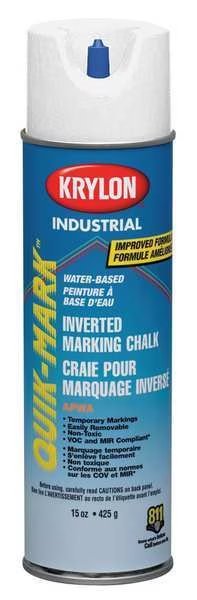 Inverted Marking Chalk, White, 15 oz., Krylon Industrial, Mfr#: KWBC3505A