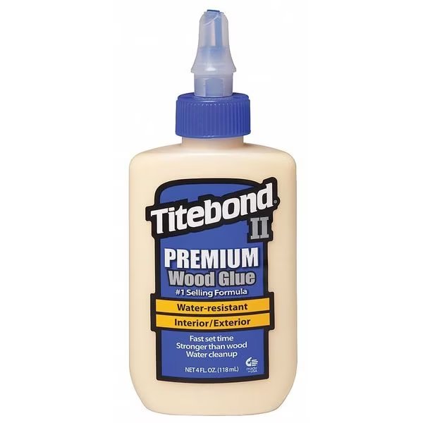 Wood Glue, 4 fl oz, Bottle, II Premium, Titebond, Mfr#: 5002