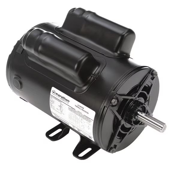 Air Compr Mtr, 2 HP, 3450 rpm, 115/230V, 56, Marathon Motors, Mfr#: 5KCR48TN2650Y