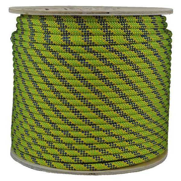 Climbing Rope, PES, 1/2 In. dia., 150 ft. L, All Gear, Mfr#: AGKM12150DBGY