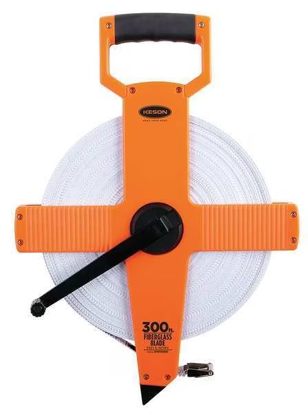 300 ft Engineer's Tape Measure, 1/2 in Blade, Keson, Mfr#: OTR-10-300