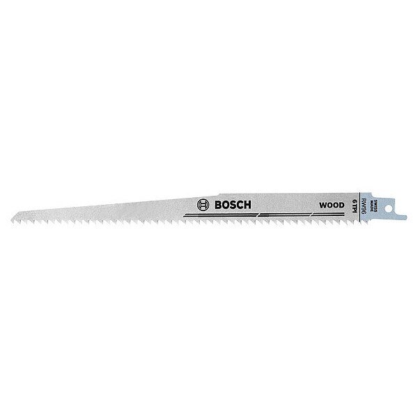 9" L x Wood Cutting Reciprocating Saw Blade, Bosch, Mfr#: RW96