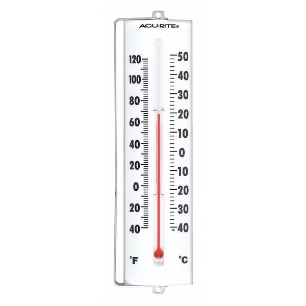 Analog Thermometer, -58 Degrees to 158 Degrees F for Wall or Desk Use, Acurite, Mfr#: 00330A2