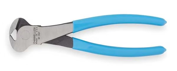 7 1/4 in End Cutting Nipper Uninsulated, Channellock, Mfr#: 357