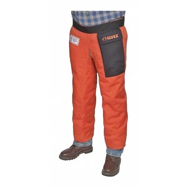 Chainsaw Chaps, Orange, Nylon, 39 in Length, Delta Plus, Mfr#: WELJE91239