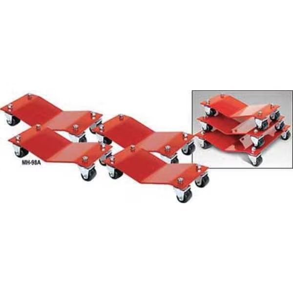 Car Dollies, 16 x 16 In, 6000 Lb, PK4, Auto Dolly, Mfr#: M998027