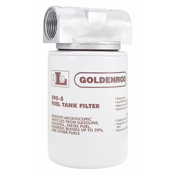 Fuel Filter, 4 x 7-1/2 In, Goldenrod, Mfr#: 595
