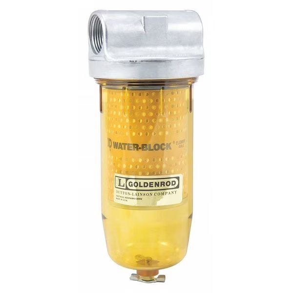Fuel Filter, 4-5/16 x 9-1/2 In, Goldenrod, Mfr#: 496