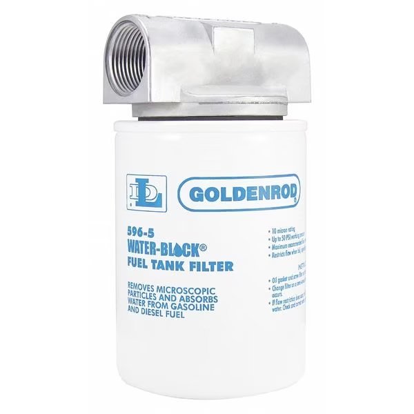 Fuel Filter, 4 x 7-1/2 In, Goldenrod, Mfr#: 596