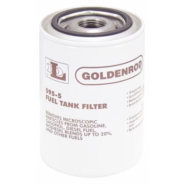 Fuel Filter, 3-3/4 x 5 In, Goldenrod, Mfr#: 595-5