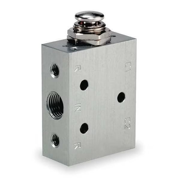 Manual Air Control Valve, 4-Way, 1/8in NPT, Aro, Mfr#: M211HS