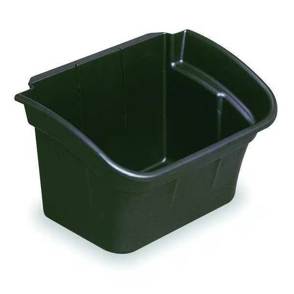 Utility Bin, 4 gal., Black, 17 In. W, Rubbermaid Commercial, Mfr#: FG335488BLA